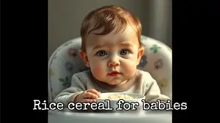 Rice cereal for baby