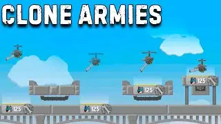 Читер или дикие лаги! Необычная база Летающие турели Clone Armies