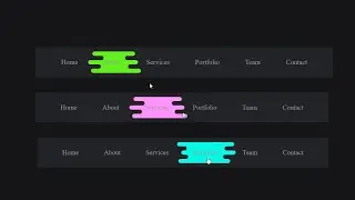 Magic Navigation Menu Indicator using Html, CSS & Javascript | Animated Dynmic Navigation Menu Bar