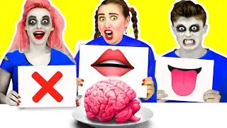 Bite, Lick or Nothing Zombie​ Challenge by Tik4Fun