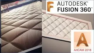 Make relief in Fusion 360 and make tool path in ArtCAM 2018, CNC tutorial,