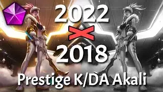 What's new in 2022 Prestige K/DA Akali? | Skin Comparison