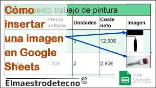 Cómo insertar una imagen en una hoja de cálculo de Google- Google Sheets