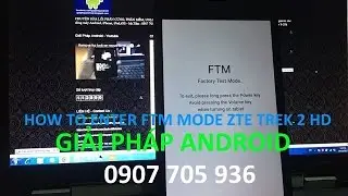 how to boot into FTM mode - Recovery mode factory data reset ZTE Trek 2 HD