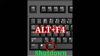 Shutdown Shortcut key In Computer|| Computer shutdown 