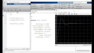 MATLAB How to Calculate System Response: Rise Time, Settling Time, Overshoot