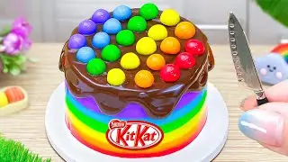 Rainbow KITKAT Pop It Cake 🌈 Top Amazing Miniature Rainbow Chocolate Cake Decorating Recipes 🤩🍰