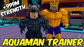 I Bought This OP AQUAMAN TRAINER and Unlocked The SPACE GYM! (Gym Star Simulator)