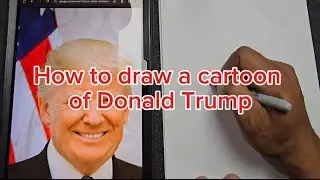 How to draw Donald Trump in a unique way! 🎨🖌️ #Art #Creativity #Drawing