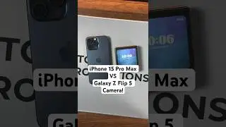 iPhone 15 Pro Max VS Galaxy Z Flip 5 Camera! #iphone15promax