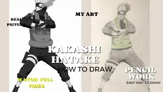 How to draw kakashi Hatake 2024 || how to draw anime step by step