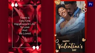 Floral Valentine's Day Instagram Story Premier Pro Template