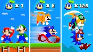 Super Mario Bros. But Every Seed Makes Mario and Luigi Become Sonic and Tails.