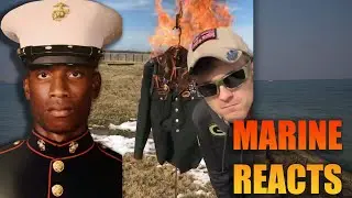 Marine reacts to Army Veteran burning uniform