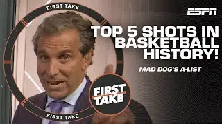 Mad Dog’s A-List: Top 5️⃣ shots in basketball history | First Take