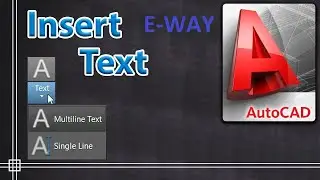 Texting in Autocad  Autocad 2018   Insert Text  Multi text Single Text full tutorial