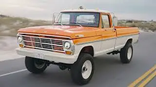 Your New Get-Away Classic - Orange & White Heritage F-250 | Velocity