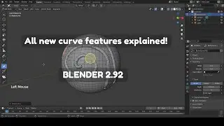 Blender 2.92: ALL NEW CURVE FEATURES EXPLAINED!