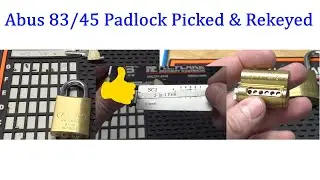 (545) Abus 83/45 Padlock Picked Open & Rekeyed