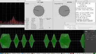 Gaussian-25 Raised Cosine Window for sending QRQ CW through a HiGH "Q" Resonant TX/RX antenna system