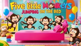 Five Little Monkeys Jumping on the Bed | @FufasPlanet | Nursery Rhymes & Kids Songs