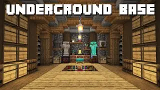 Minecraft - Underground Survival Base Tutorial (How to Build)