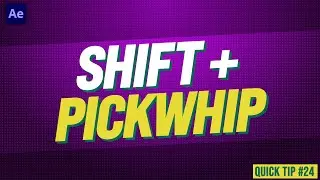 After Effects Shift + Pickwhip | Adobe After Effects Tutorial