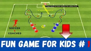 🎯How to Coach Soccer for U5 U6 U7 Age Groups /  Fun Drill For Kids #1 (2021)