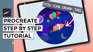 Step by Step Procreate Tutorial | Landscape Drawing on iPad Pro