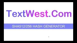 SHA512:256 Hash Generator