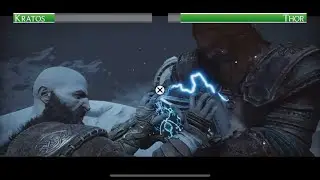 Kratos vs Thor...with healthbars