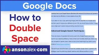 How to Double Space in Google Docs