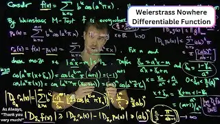 The Weierstrass Nowhere Differentiable Function