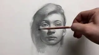 A portrait drawing time lapse...