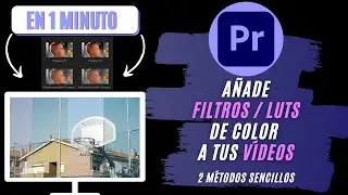 How to add FILTERS / LUTS of colour to a video | Adobe Premiere Pro