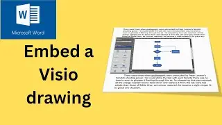 This video explains how to Embed a Visio drawing into a Word