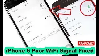 iPhone 6 Poor WiFi Signal - How to fix weak wifi signal on iphone 6 - 