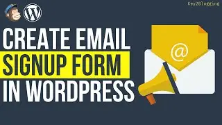 How To Add  Email Newsletter Form in WordPress | Email Signup Form | Kadence Blocks