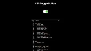 CSS Toggle Button 