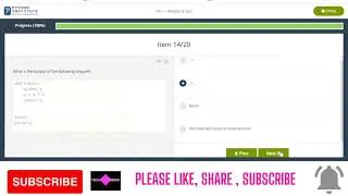 CISCO - PYTHON MODULE 4 TEST  Answers ( PCAP - Programming essential in Python) 