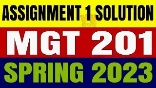 MGT201 Assignment 1 Spring 2023 perfect Solution Provided By VU Solution Academy