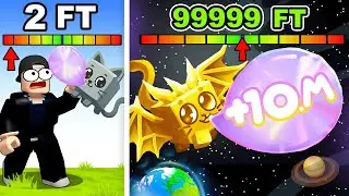 Flying 8,182,274 Feet in Roblox Bubblegum Simulator