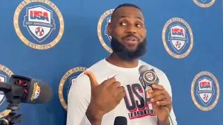 LeBron James talks about being teammates with Bronny James