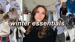 WINTER WARDROBE ESSENTIALS 2023! | (tops, bottoms, shoes, coats, & more!) what you need for winter!