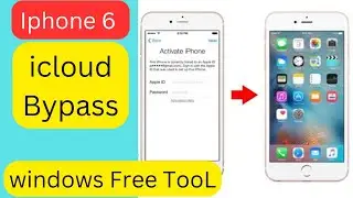 iphone 6 icloud Bypass | Remove icloud ID| IPHONE 6 icloud Activation | with free windows tool