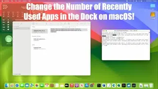 How to Change the Number of Recently Used Apps Shown in the Dock on macOS