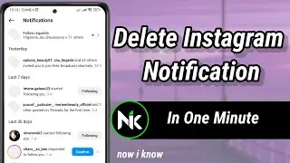 How To Delete Instagram Notification