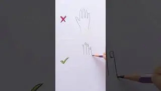 do VS don’t / How to draw a hand 🤚 #drawing #art #shorts