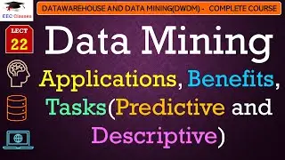 L22: Data Mining Applications, Benefits, Tasks(Predictive and Descriptive) | Data  Mining Lectures