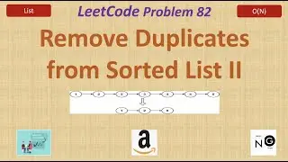Remove Duplicates from Sorted List II | remove duplicates from sorted list ii | LeetCode 82 | list